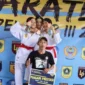Keterangan foto : Sebanyak 750 karateka ambil bagian dalam event Karate Liga Pelajar III tahun 2023 yang dilangsungkan di GOR Laga Satria, Minggu (17/12/23)