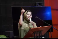 Keterangan foto : Camellia Panduwinata, nama yang melekat erat dengan dunia musik Indonesia, Minggu (24/12/2023)