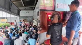 Keterangan foto : Warga binaan Pemasyarakatan lapas Cirebon mulai operasikan Wartelsuspas, (Rabu, 27/12/2023) 