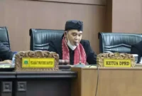 Keterangan foto : Ketua DPRD Kabupaten Pandeglang, TB Udi Juhdi, Rabu (27/12/2023)