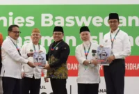 Calon presiden nomor urut 1 Anies Baswedan menghadiri acara Pengukuhan dan Pembekalan Tim Muslimah Relawan Setia Anies - Muhaimin (MELATI AMIN) di Hotel Sofyan Cikini, Rabu (27/12).