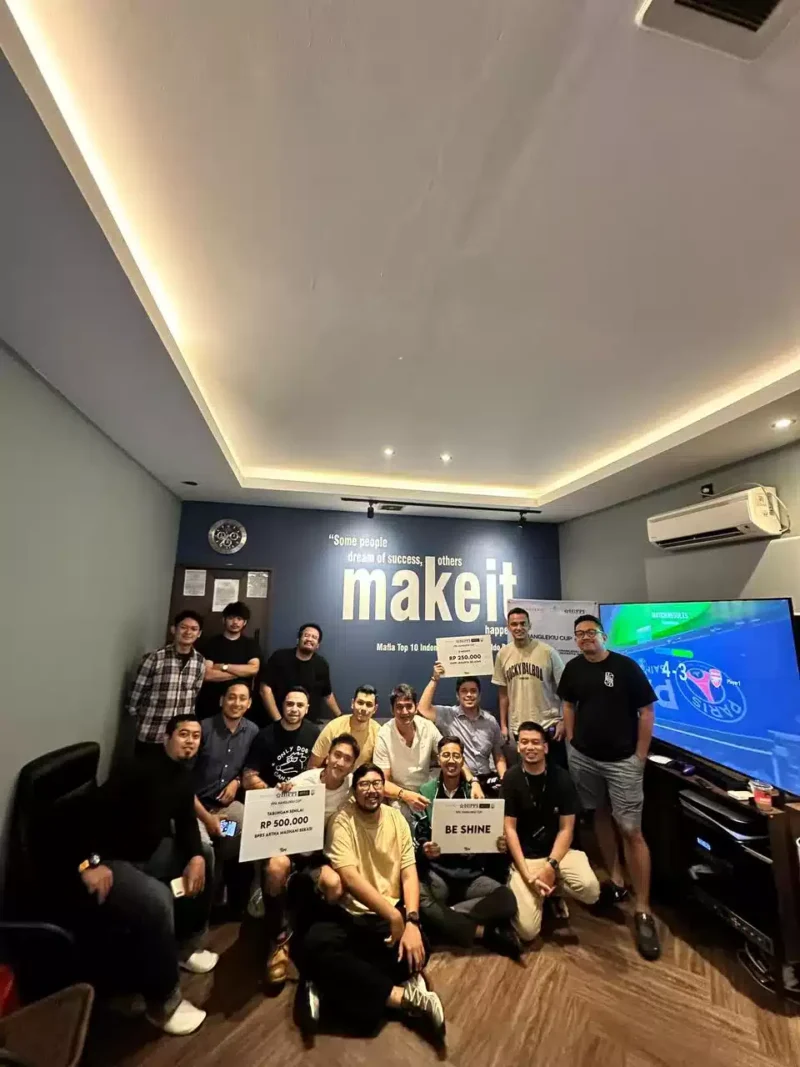 Keterangan Foto: Menyambut tahun baru 2024, Hanglekiu Group berkolaborasi dengan HIPPI Jakarta Selatan, Yayasan Abang None Jakarta Olahraga serta Indonesian Football e-League atau ifel.id mengadakan turnamen E-Sport FIFA 24 bertajuk FIFA HANGLEKIU CUP.