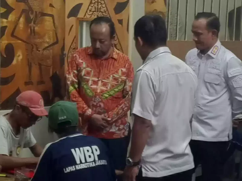 Keterangan foto : Ombudsman Jakarta Raya Mengapresiasi Pelayanan publik Lapas Narkotika Kelas IIA Jakarta, (Sabtu, 16/12/2023) 