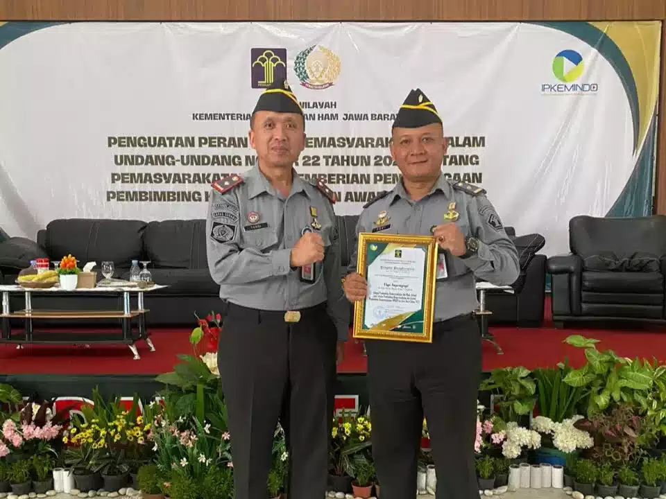 PK Bapas Subang Raih PK Award Tahun 2023 Pada Kategori PK Muda di Lingkungan Kanwilkumham Jabar