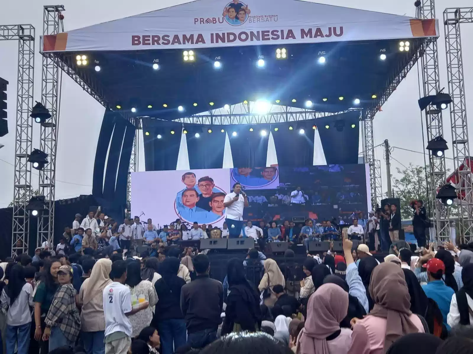 Konser Prabu Bareng Dewa-19 Jadi Pembuka Pemenangan Prabowo-Gibran di Lampung