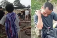 Keterangan foto : Galian yang diduga ilegal di Desa Mekarsari, Kecamatan Rangkasbitung, Kabupaten Lebak ditutup paksa warga, Senin (1/1/2024)