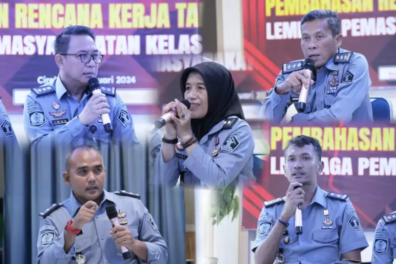 Keterangan foto : Lapas Cirebon Gelar pembahasan Rencana Kerja Tahun 2024,(Selasa, 2/1/2024) 