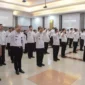 Keterangan foto : Kemenkumham Jabar Laksanakan Apel Gabungan Serentak Bersama Menkumham RI, (Jum'at, 5/1/2024) 