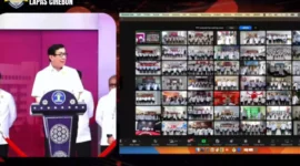 Keterangan foto : Menkumham RI Yassona Laoly, (Jum'at, 5/1/2024) 
