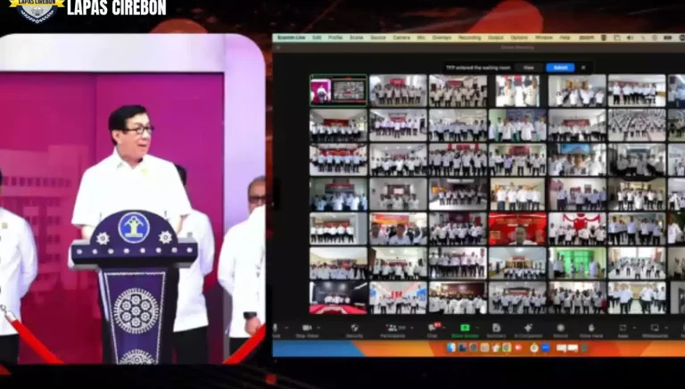 Lapas Cirebon Ikuti Apel Awal Tahun 2024 Bersama Kemenkumham Lapas Cirebon Ikuti Apel Awal Tahun 2024 Bersama Kemenkumham