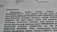 TPDI Dan Perekat Nusantara Resmi Mendaftarkan Intervensi Atas Gugatan Paman Gibran Anwar Usman