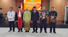 Keterangan foto : Lapas Cirebon Ikuti Pelantikan Panitera Muda Pidana Pengadilan Negeri Cirebon Kelas I B, (Jum'at, 5/1/2024) 