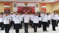 ASN Lapas Narkotika Gunung Sindur Ikuti Apel Awal Tahun 2024 Kemenkumham