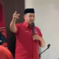 Keterangan foto : Ketua DPC PDI Perjuangan Kota Bekasi Tri Adhianto mengatakan PDI Perjuangan merupakan partai  terus berjuang bersama rakyat demi menegakan panji - panji keadilan dalam spirit nafas demokrasi, Jumat (12/1/2024)