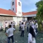 Keterangan foto : Lapas Cirebon Laksanakan Senam Rutin Pasbi Sewagar, (Jumat, 12/1/2024) 