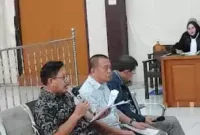 Keterangan foto : Sidang lanjutan pembuktian perkara dugaan korupsi akuisisi saham PT Satria Bahana Sarana (SBS) oleh PT Bukit Asam TBK (PT BA), melalui anak perusahaan PT Bukit Multi Investama, Sabtu (20/1/2024)