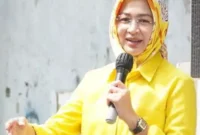 Keterangan foto : Mantan Wali Kota Tangerang Selatan yang juga Calon Gubernur Banten Airin Rachmi Diany, Sabtu (20/1/2024)