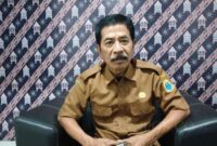 Keterangan Foto : Kepala Dinas Ketenagakerjaan dan Transmigrasi Kabupaten Lebak, Maman, Senin (22/1/2024)