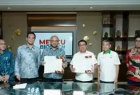 Keterangan foto : HKTI Kolaborasi Bareng Perusahaan Malaysia Demi Tingkatkan Produksi Karet Indonesia, Senin (22/1/2024)
