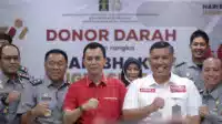 Kakanwil Kemenkumham Jabar Ikut Berpartisipasi Donor Darah HBI ke 74 I Teras Media