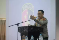 Keterangan foto : Kapolda Lampung Inspektur Jenderal (Irjen) Helmy Santika menegaskan tidak ada pandang bulu dalam penindakan pelanggaran lalu lintas, Kamis (25/1/2024)