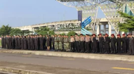 Keterangan foto : Lapas Cirebon Hadiri Upacara Hari Bhakti Imigrasi Ke-74 Kanwil Kemenkumham Jabar, (Jum'at, 26/1/2024) 