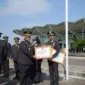 Keterangan foto : Pelaksanaan Upacara Peringatan Hari Bhakti Imigrasi ke-74 Kanwil Kemenkumham Jabar difokuskan di Bandar Udara Internasional Jawa Barat (BIJB) Kertajati, Jumat (26/1/2024)