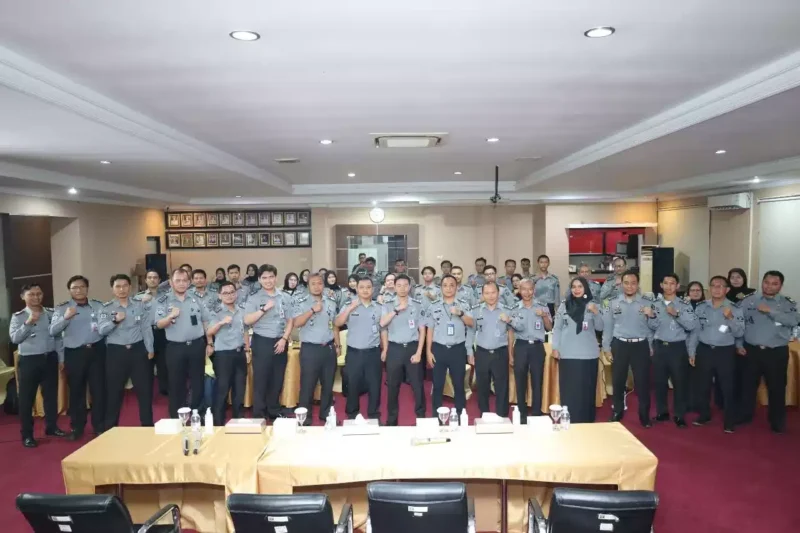 Keterangan foto : Lapas Cirebon Ikuti Pendampingan Penyelesaian SKP dan Penyusunan PAK Bagi Pejabat fungsional