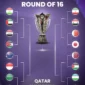 Keterangan foto : Fase grup 16 Besar yang lolos Piala Asia AFC, 