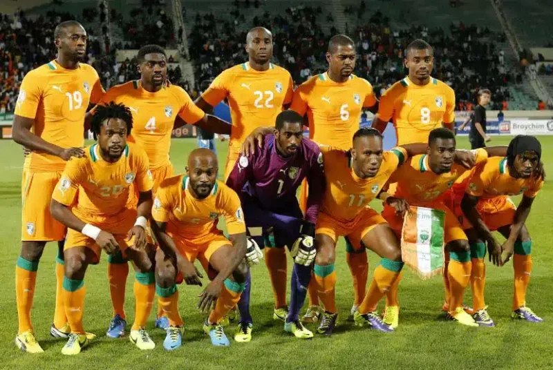Keterangan foto : Kesebelasan Tim Nasional Pantai Gading (Ivory Coast) di Piala Afrika 2024