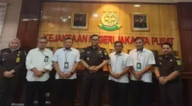 Keterangan foto : Kepala Kantor BPJS Ketenagakerjaan bertemu dengan Kepala Kejaksaan Negeri Jakarta Pusat dan Jaksa Pengacara Negara, Sabtu (23/2/2024) 