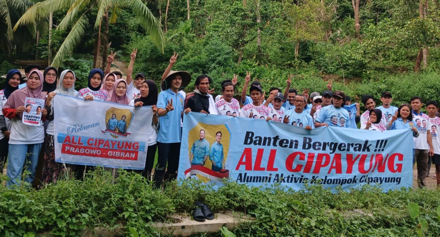 Keterangan foto : Relawan Alumni Aktivis Kelompok All Cipayung Provinsi Banten kembali melakukan konsolidasi ke perkampungan dan pedesaan yang ada di Kabupaten Serang, Senin (5/2/2024)