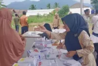 Keterangan foto : Kepala Desa Kosambironyok, Kecamatan Anyar, Kabupaten Serang, dilaporkan oleh warga karena diduga melakukan kampanye capres 02 dengan melibatkan RT/RW.