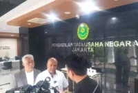 Keterangan foto : Koordinator TPDI dan Perekat Nusantara, Petrus Seletinus, Kamis (7/2/2024)