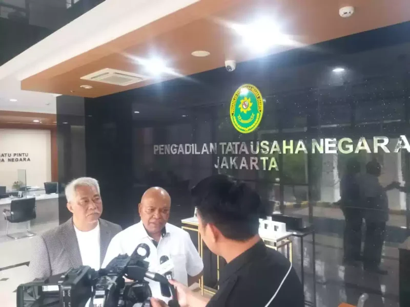 Keterangan foto : Koordinator TPDI dan Perekat Nusantara, Petrus Seletinus, Kamis (7/2/2024)