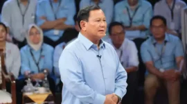 Keterangan foto : pasangan calon presiden (capres) nomor urut 2, Prabowo Subianto, Kamis (7/2/2024)