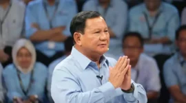 Keterangan foto : Pasangan calon presiden-wakil presiden nomor urut 2 Prabowo Subianto-Gibran Rakabuming Raka mengakhiri masa kampanye dengan Pesta Rakyat di Stadion Gelora Bung Karno (GBK), Jakarta, kemarin (10/2)