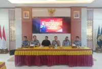 Keterangan foto : Lembaga Pemasyarakatan Narkotika Kelas IIA Gunung Sindur melaksanakan Rapat Dinas persiapan Akhir pelaksanaan Pemilu tahun 2024, Senin (12/2/2024)