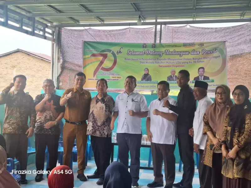 Keterangan foto : Ikatan Alumni Fakultas Hukum USU yang diketuai oleh Hasrul Benny Harahap menggelar serangkaian kegiatan dalam rangka memeriahkan Dies Natalis FH USU ke 70.