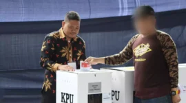 Keterangan foto : Warga Binaan Lapas Cirebon Gunakan Hak pilih di Pemilu Tahun 2024