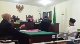 Keterangan foto : Sidang di pengadilan Kasus Dugaan Pencaplokan Tanah Warga Desa Jayasari Yang Melibatkan Mantan Bupati Lebak Memasuki Babak Baru, (Selasa, 27/2/2024) 