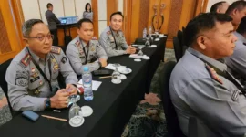 Keterangan foto : Kepala Lembaga Pemasyarakatan (Kalapas) Narkotika Kelas IIA Gunung Sindur Dedy Cahyadi mengikuti Rapat Kerja Teknis Pemasyarakatan (Rakernis) Tahun 2024 bertempat di Hotel Grand Sahid Jaya, Selasa (27/02).