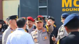 Keterangan foto : Kapolda Lampung, Irjen Pol. Helmy Santika, menegaskan urgensi kesiapan maksimal, Senin (12/2/2024) 