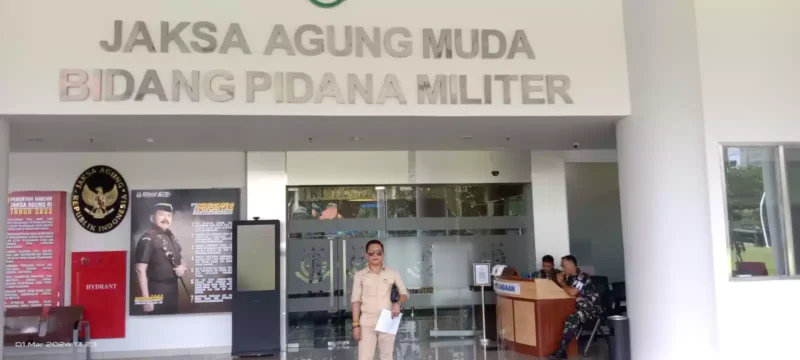 Keterangan foto : Sekjen Mata hukum Mukhsin Nasir saat berada di Kejaksaan Agung RI, Rabu (13/3/2024) 