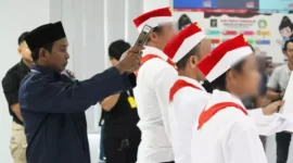 Keterangan foto : Narapidana Terorisme Lapas Cirebon Ucapkan Sumpah Ikrar setia pada NKRI, (Kamis, 7/3/2024) 