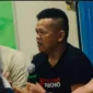 Keterangan foto : Ketua umum relawan Jaringan Merah Putih 08 Poltak Agustinus Sinaga, Sabtu (9/3/2024) 