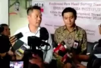 Keterangan foto : Direktur Eksekutif ETOS Indonesiayang juga pengamat politik Iskandarsyah, Senin (18/3/2024)