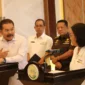 Keterangan foto : Menteri Keuangan (Menkeu) Sri Mulyani menemui Jaksa Agung, ST Burhanuddin di Kantor Kejaksaan Agung (Kejagung) Jakarta, Senin (18/3/2024).