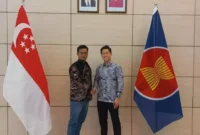 Keterangan foto : Jajaran Pengurus DPN Gema Kosgoro yang dipimpin Plt Ketua Umum Gema Kosgoro Saudara Egi Hendrawan, silaturahmi dan berdiskusi dengan Kedutaan Besar Singapura untuk Indonesia, Sabtu (23/3/2024)