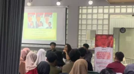 Keterangan foto : Badan Eksekutif Mahasiswa Nusantara (Bemnus) Wilayah Jawa Timur gelar focus group discussion tentang penguatan literasi politik dan konsolidasi damai pasca Pemilu 2024 pada Kamis (28/3/2024) 